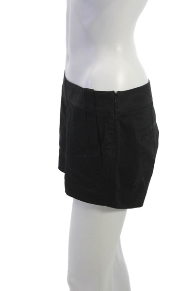 J Crew Unisex Chino Shorts Black Zip Closure Size 4