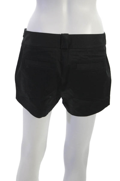 J Crew Unisex Chino Shorts Black Zip Closure Size 4