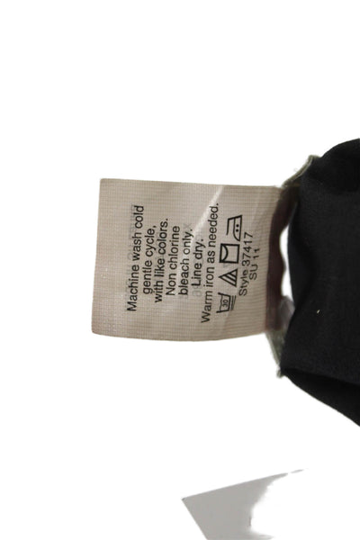 J Crew Unisex Chino Shorts Black Zip Closure Size 4