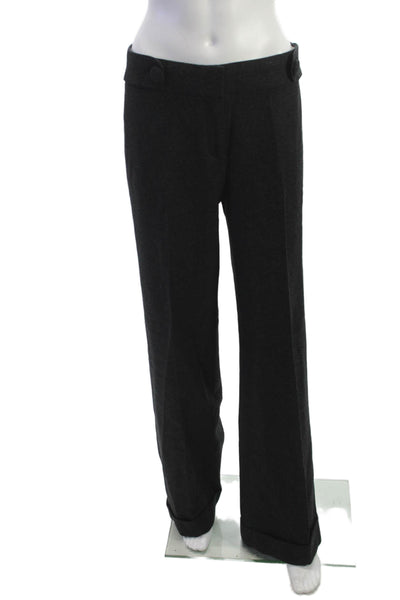 J Crew Women Black Wool Dress Pants Size 4 Tall