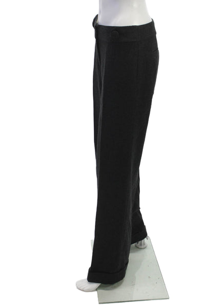 J Crew Women Black Wool Dress Pants Size 4 Tall