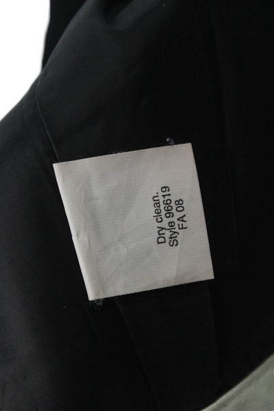 J Crew Women Black Wool Dress Pants Size 4 Tall
