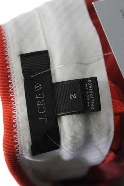 J Crew Unisex Chino Orange Shorts Size 2