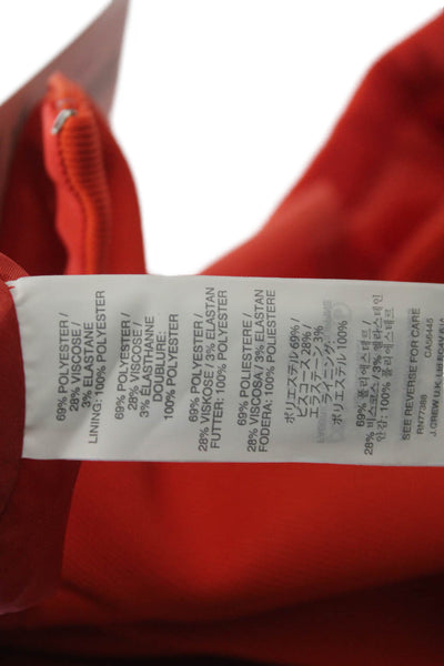 J Crew Womens A-Line Mini Skirt Orange Size 2