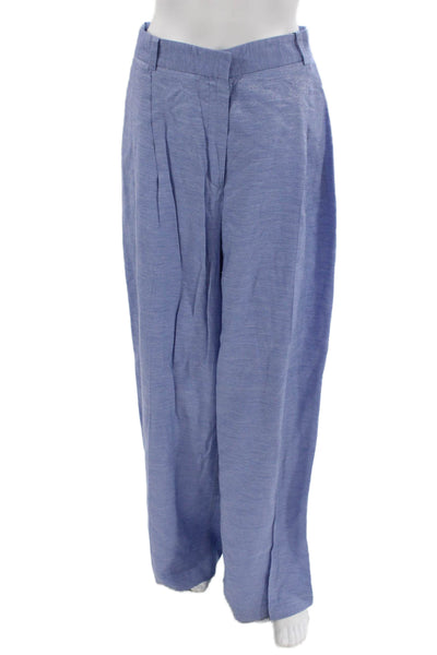 Zara Women Dress Pants Light Blue Viscose Blend Bohemian Size M