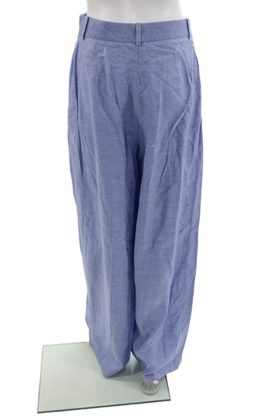 Zara Women Dress Pants Light Blue Viscose Blend Bohemian Size M