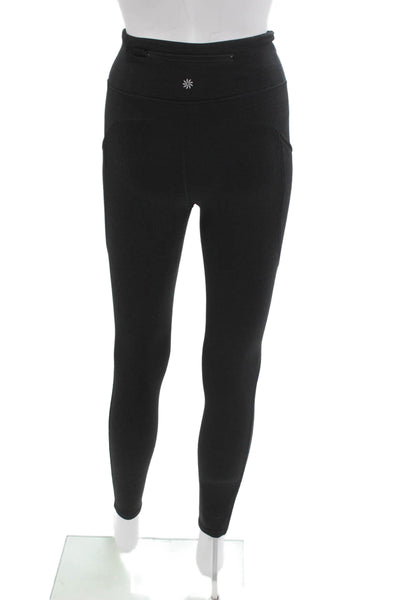 Athleta Womens Petite Ankle Jegging Black Polyester Nylon Spandex Size 2XS