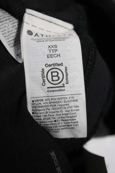 Athleta Womens Petite Ankle Jegging Black Polyester Nylon Spandex Size 2XS