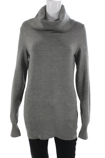 French Connection Unisex Pullover Turtleneck Cashmere Sweater Gray Size M