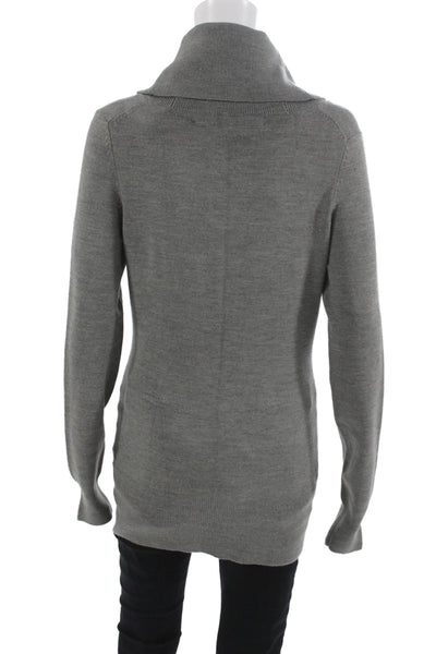 French Connection Unisex Pullover Turtleneck Cashmere Sweater Gray Size M