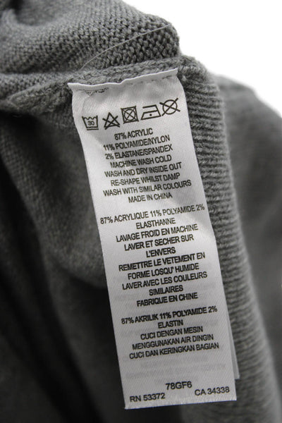 French Connection Unisex Pullover Turtleneck Cashmere Sweater Gray Size M