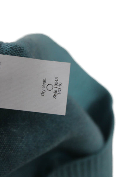 J Crew Unisex Blue 100% Cashmere Crew Neck Sweater Vest Size S