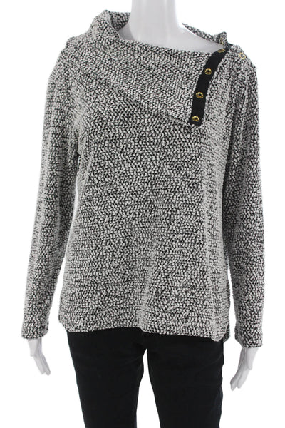 Calvin Klein Unisex Black Pullover Sweater Polyester Blend Long Sleeve Size M