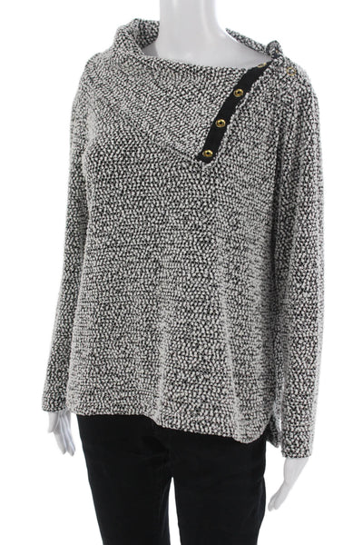 Calvin Klein Unisex Black Pullover Sweater Polyester Blend Long Sleeve Size M