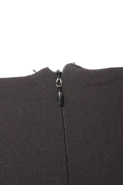 Halogen Womens A-Line Tank Dress Black Square Neck Full Length Size S