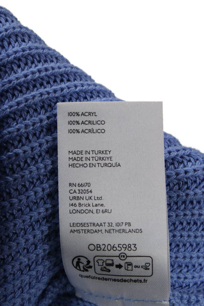 Pilcro Anthropologie Unisex Pullover Sweater Blue Acrylic Long Sleeve Size L