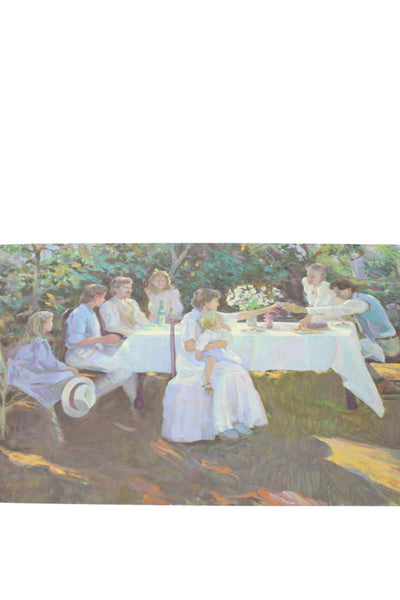 Don Hatfield White Multicolored Family Reunion Poster 45"x29"