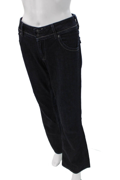 Hudson Women Bootcut Dark Blue Low Rise Jeans Cotton Elastane Button Size 29