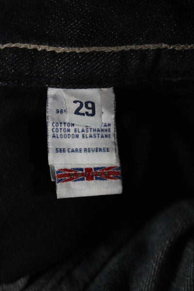 Hudson Women Bootcut Dark Blue Low Rise Jeans Cotton Elastane Button Size 29