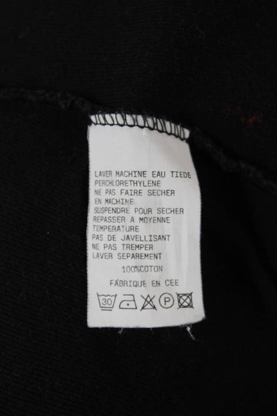 Joseph Womens Basic Jersey T-Shirt V-Neck Long Sleeve Black Size 2