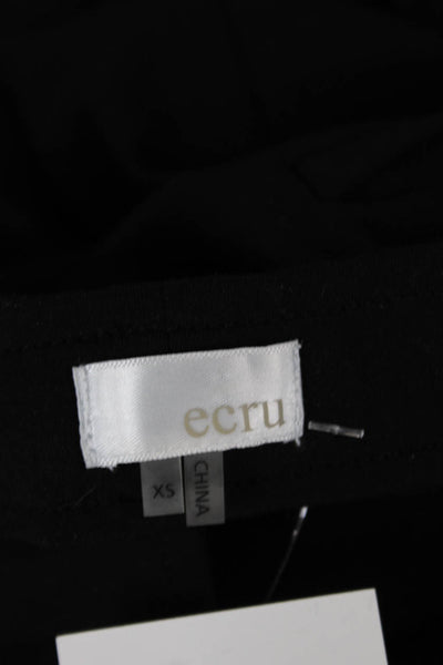 Ecru Womens Black Dress Pants Rayon Blend Classic Size XS