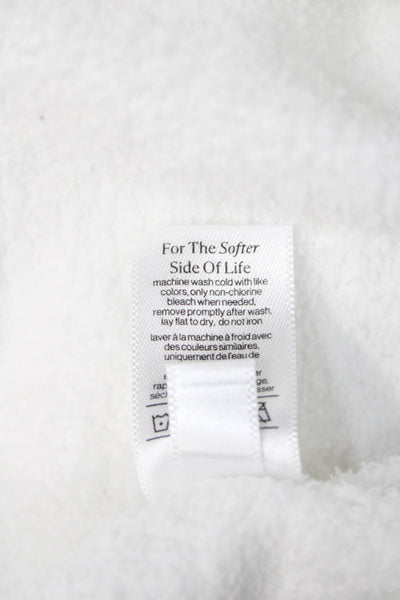 Eberjey Unisex White V-Neck Pullover Sweater Long Sleeve Size M
