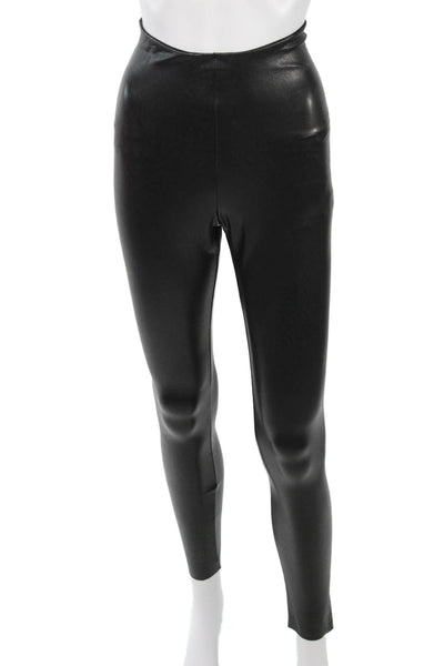 Commando Womens Biker Jegging Pants Black Polyester Blend Striped Size M