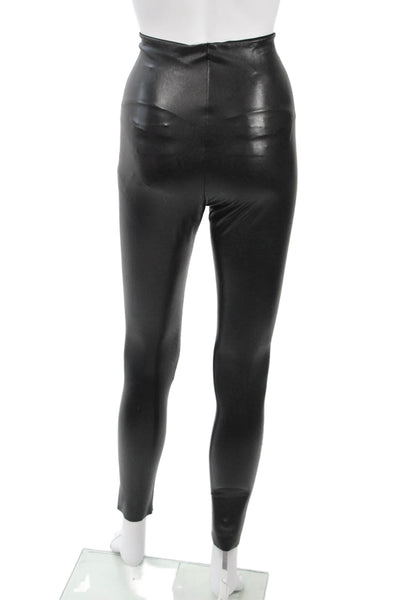 Commando Womens Biker Jegging Pants Black Polyester Blend Striped Size M