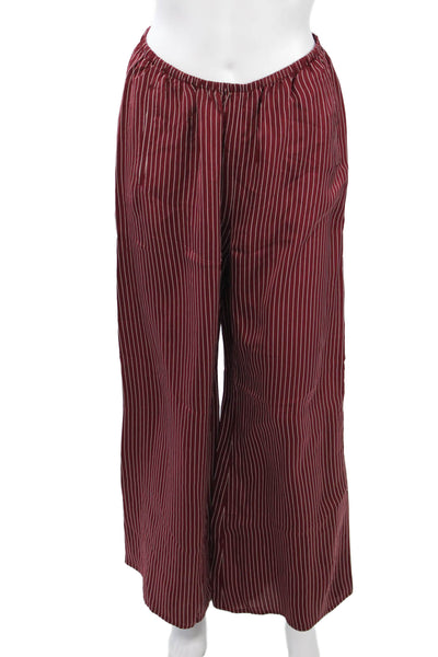 Commando Womens Biker Jegging Pants Black Polyester Blend Striped Size M