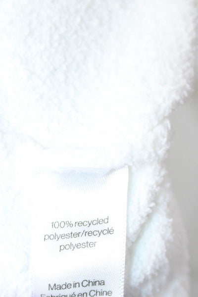 Eberjey Women White Sweatpants 100% Recycled Polyester Size M
