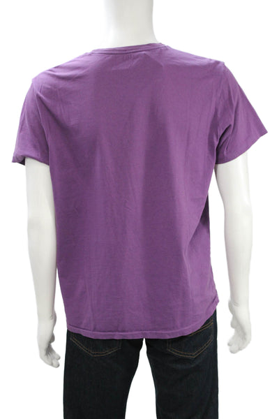 Polo Ralph Lauren Mens Purple Cotton Crew Neck Short Sleeve T-Shirt Size L
