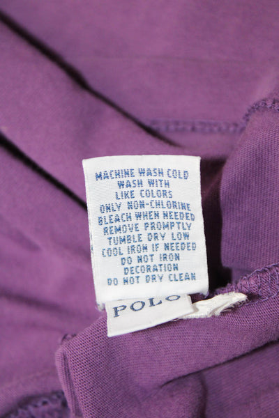 Polo Ralph Lauren Mens Purple Cotton Crew Neck Short Sleeve T-Shirt Size L