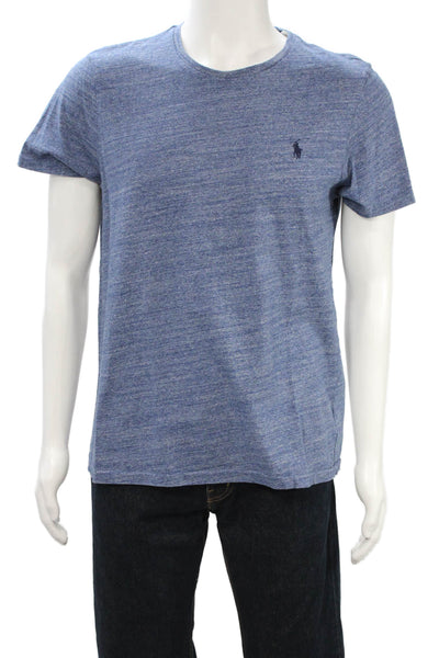 Polo Ralph Lauren Mens Crew Neck Cotton Blue Short Sleeve T-Shirt Size L