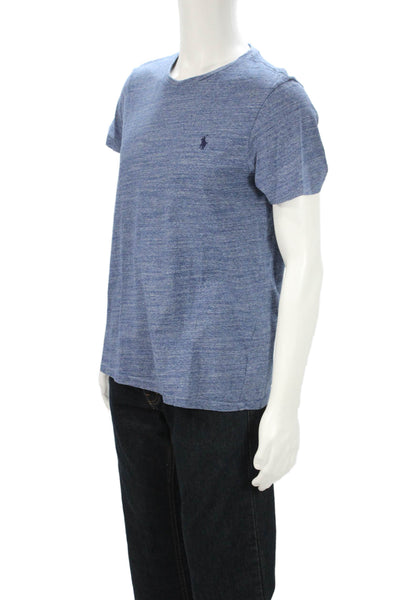 Polo Ralph Lauren Mens Crew Neck Cotton Blue Short Sleeve T-Shirt Size L
