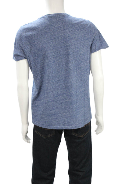 Polo Ralph Lauren Mens Crew Neck Cotton Blue Short Sleeve T-Shirt Size L