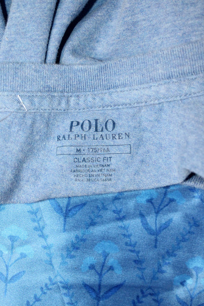 Polo Ralph Lauren Mens Blue Cotton Blend Crew Neck T-Shirt Size M