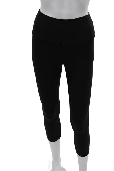 Lululemon Womens Black Capri Leggings Maternity Nylon Size 4