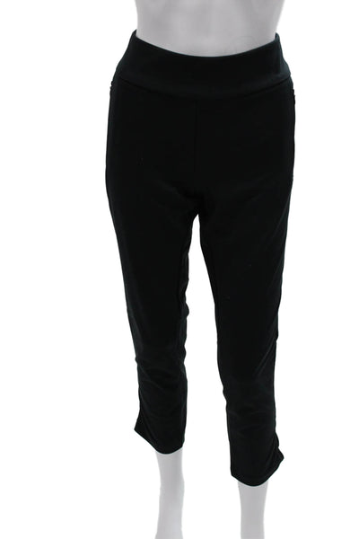 Tail Womens Cropped Black Zip Pants Polyester Spandex Inseam 28 Size 6