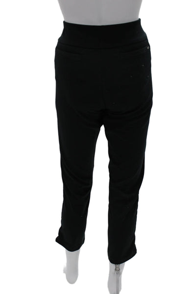 Tail Womens Cropped Black Zip Pants Polyester Spandex Inseam 28 Size 6
