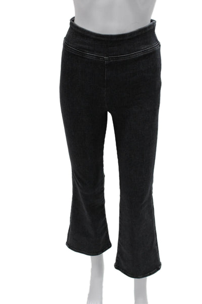 Frame Womens Cropped Jegging Pants Dark Gray High Rise Size 1