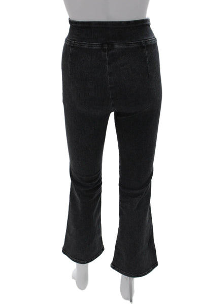 Frame Womens Cropped Jegging Pants Dark Gray High Rise Size 1