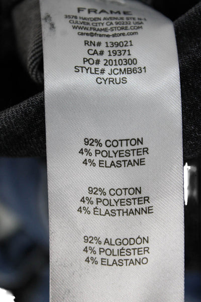 Frame Womens Cropped Jegging Pants Dark Gray High Rise Size 1