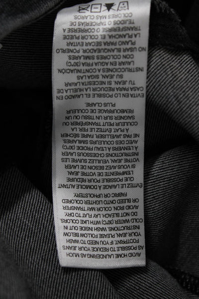 Frame Womens Cropped Jegging Pants Dark Gray High Rise Size 1