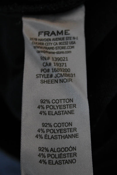 Frame Women Cropped Black High Rise Jeans Inseam 27 Size 1
