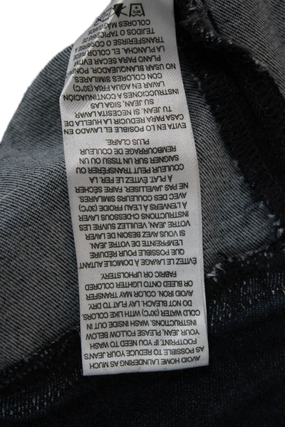 Frame Women Cropped Dark Blue 100% Cotton High Rise Pants Plus Size 1