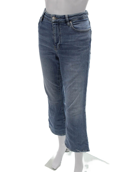 Frame Womens Cropped Flared Blue Mid Rise Jeans Size 27
