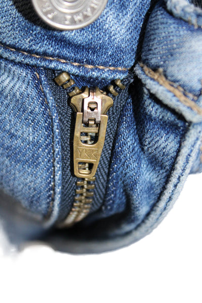 Frame Womens Cropped Flared Blue Mid Rise Jeans Size 27