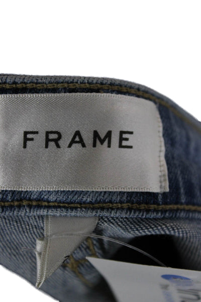 Frame Womens Cropped Flared Blue Mid Rise Jeans Size 27
