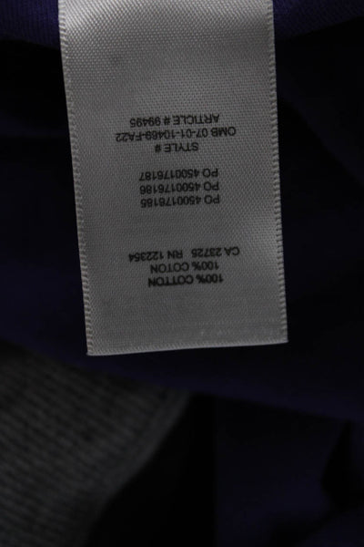 Wilfred Free Women Purple Basic Cotton Crew Neck Long Sleeve T-Shirt Size M