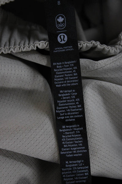 Lululemon Unisex Beige Recycled Polyester Shorts Size 8